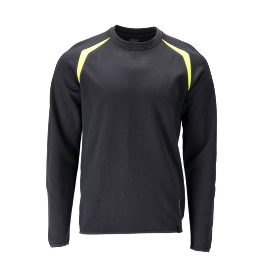 Mascot Accelerate Multisafe Sweatshirt 21584-337 vlamwerend antistatisch donker marineblauw-fluo geel(01017)