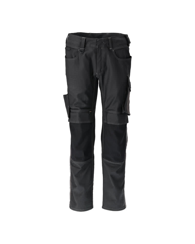 Mascot Unique Broek 21979-459 kniezakken zwart-donker antracietgrijs(0918)