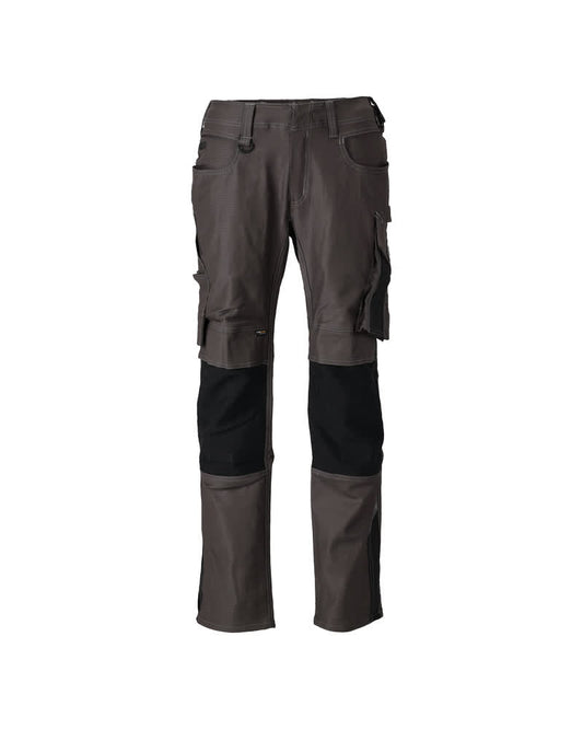 Mascot Unique Broek 21979-459 kniezakken donker antracietgrijs-zwart(1809)
