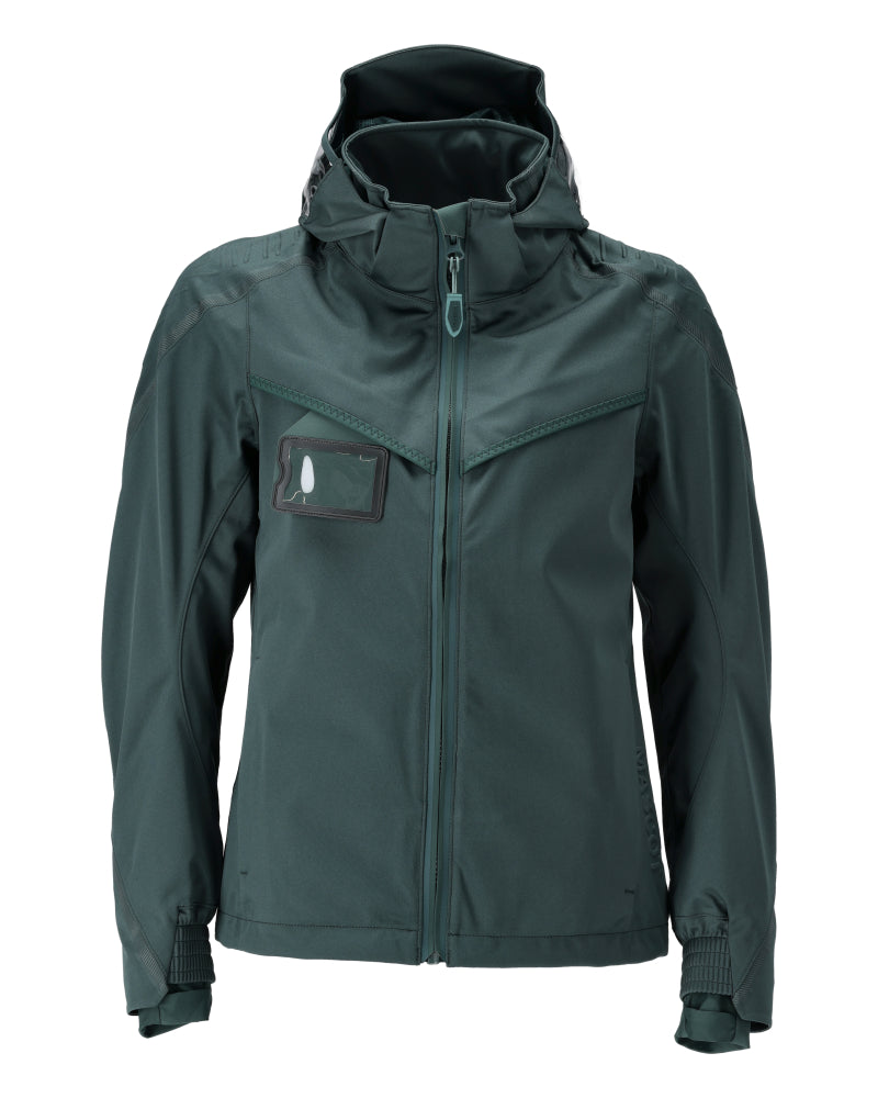 Mascot Customized Shell jas 22011-657 Ultimate Stretch winddicht waterdicht lichtgewicht ademend dames bosgroen(34)