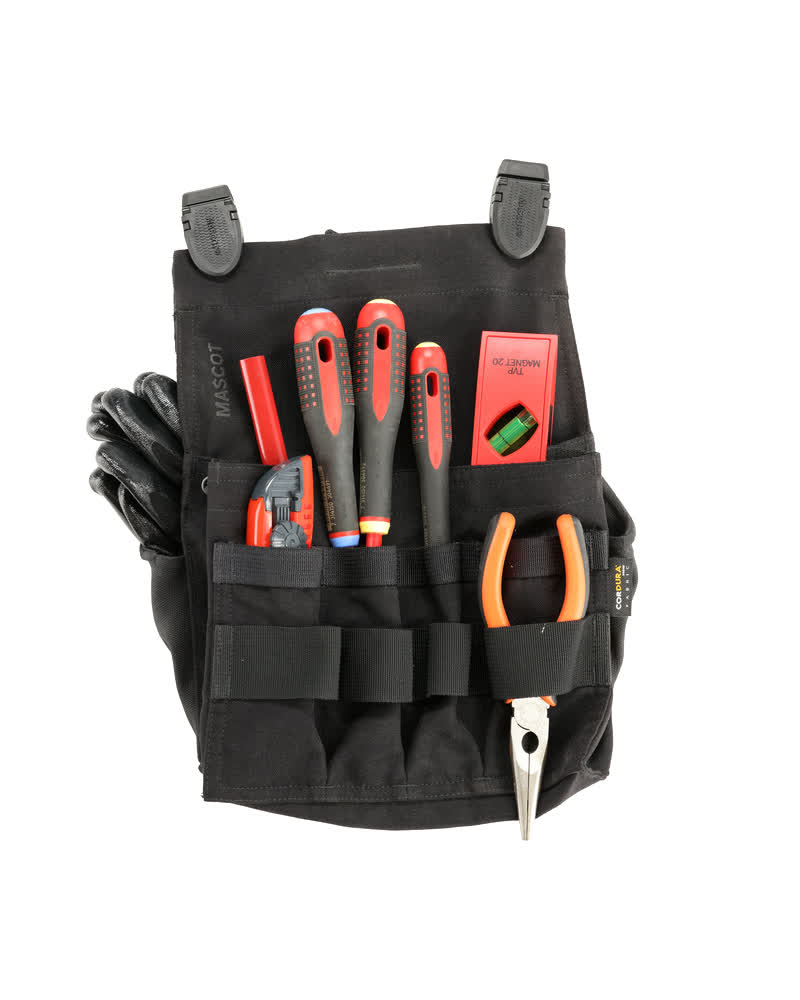 Mascot Customized Spijkerzak 22050-012 bouw Click Pocket System zwart(09)