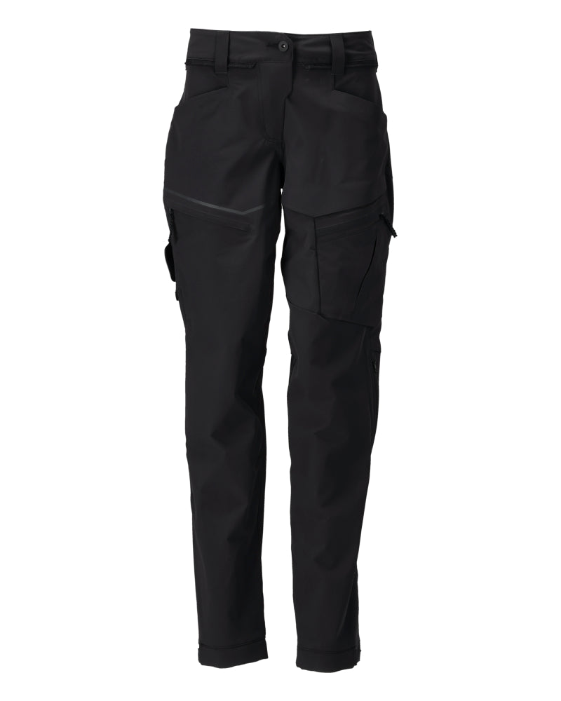 Mascot Customized broek 22058-605 Functioneel Ultimate Stretch waterafstotend lichtgewicht Dames pasvorm Diamond zwart(09)