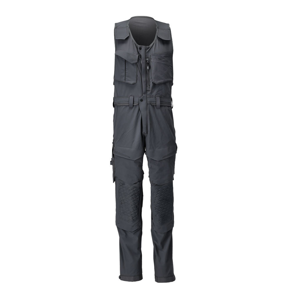 Mascot Customized Bodybroek 22069-311 kniezakken Ultimate Stretch waterafstotend lichtgewicht zwart(09)