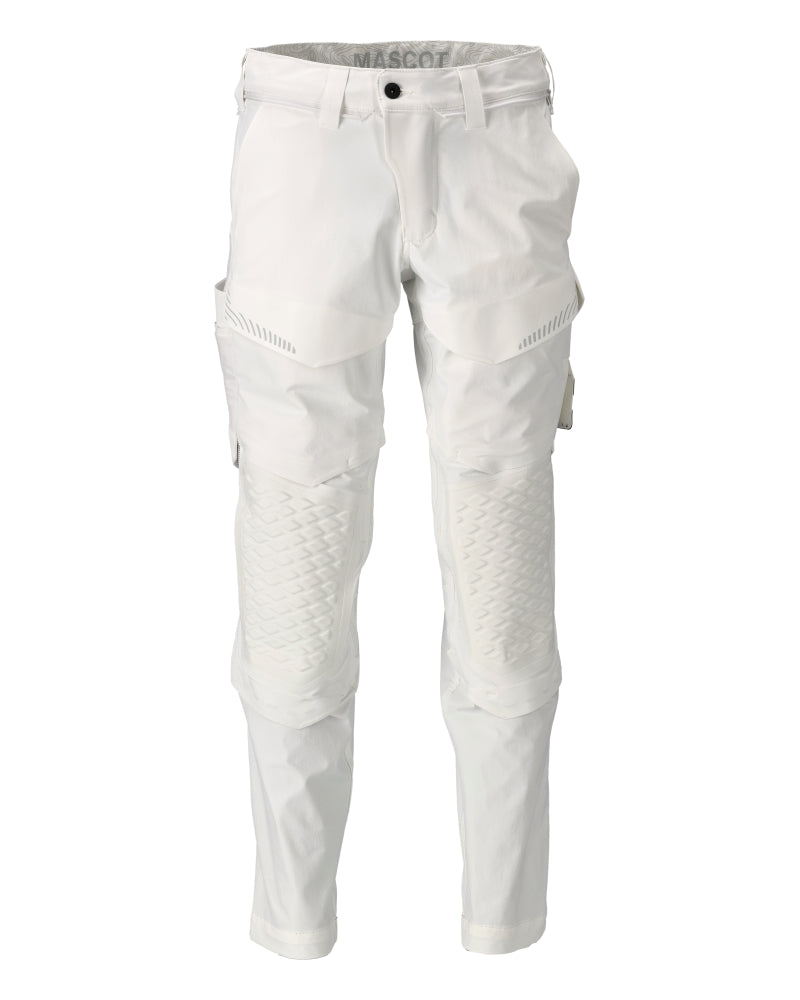 Mascot Customized Broek 22079-605 kniezakken wit(06)