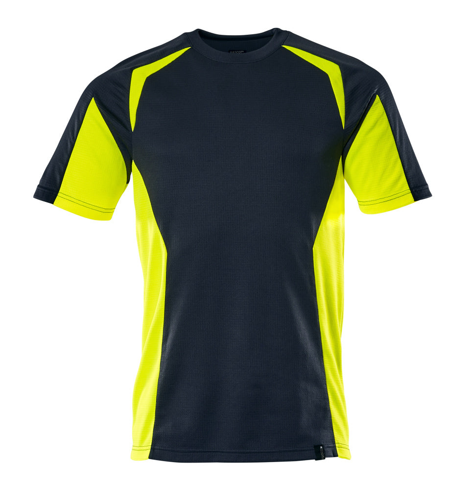 Mascot Accelerate Safe T-shirt 22082-771 donker marineblauw-fluo geel(01017)