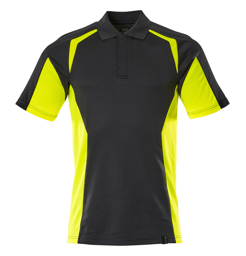 Mascot Accelerate Safe Poloshirt 22083-771 zwart-fluo geel(0917)