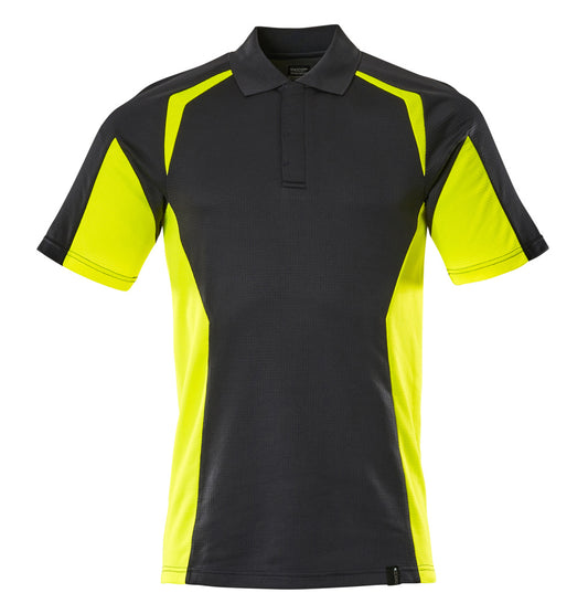 Mascot Accelerate Safe Poloshirt 22083-771 zwart-fluo geel(0917)