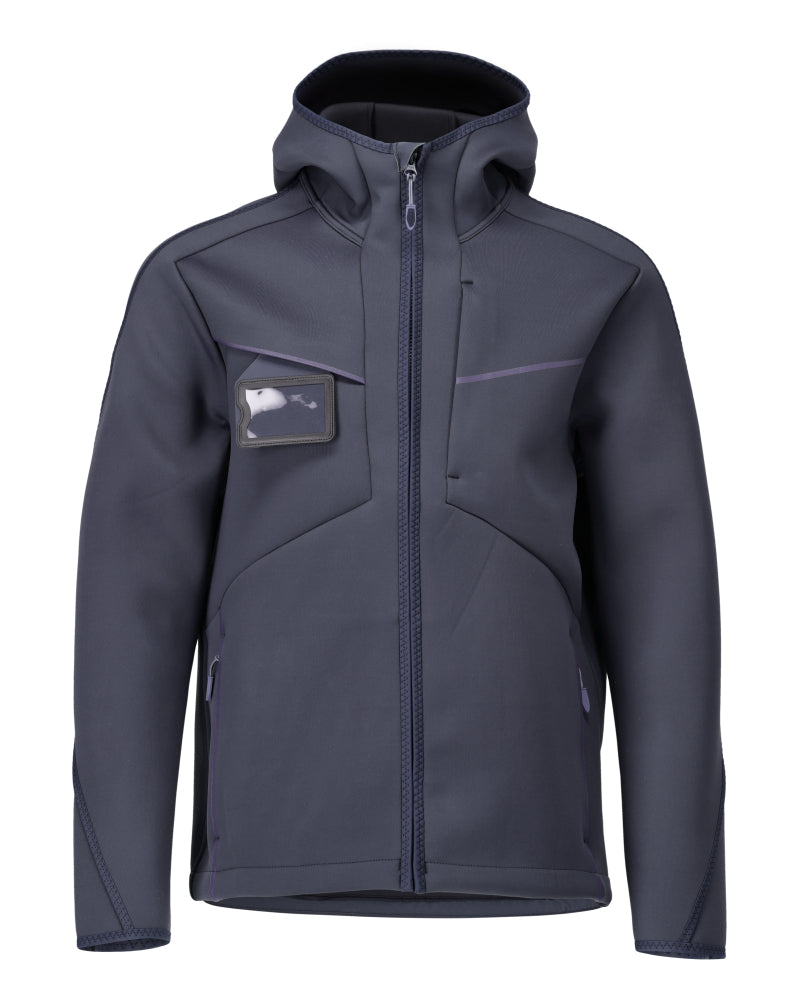 Mascot Customized Softshell jas met capuchon 22086-662 donker marineblauw(010)