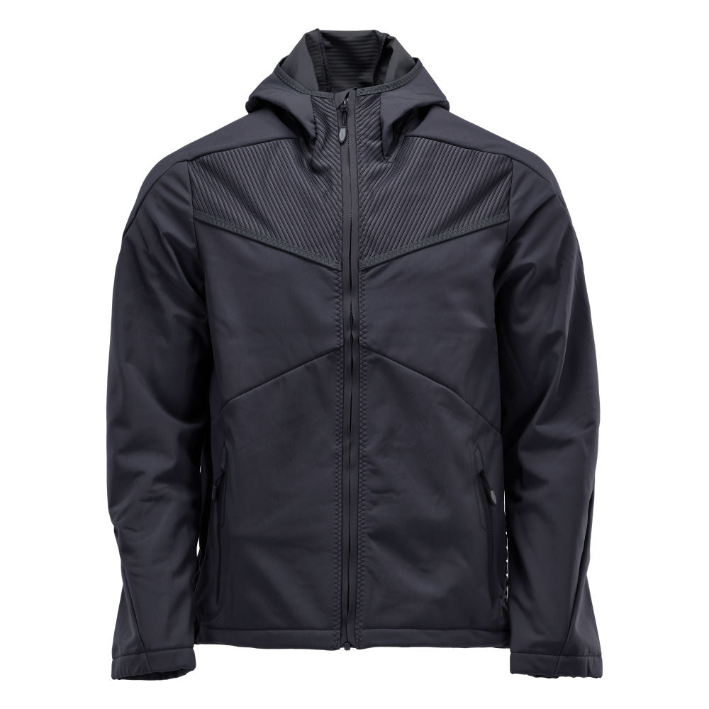 Mascot Customized Softshell jas met capuchon 22102-649 donker marineblauw(010)