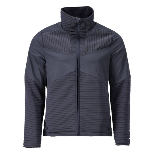 Mascot Customized Fleecetrui 22105-681 rits en voering winddicht donker marineblauw(010)