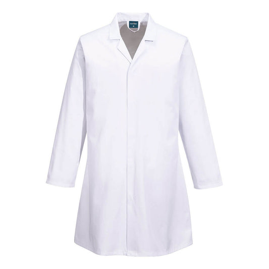 Portwest Voedingsmiddelen industrie Labjas 2210 zakloos voedingsindustrie wit(WH)