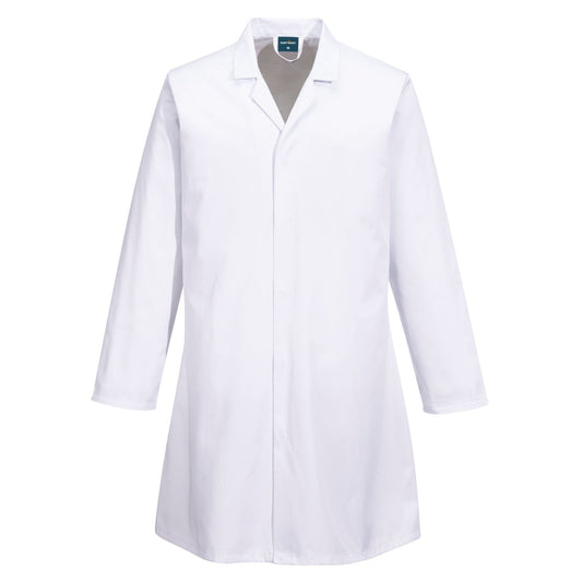 Portwest Voedingsmiddelen industrie Labjas 2210 zakloos voedingsindustrie wit(WH)