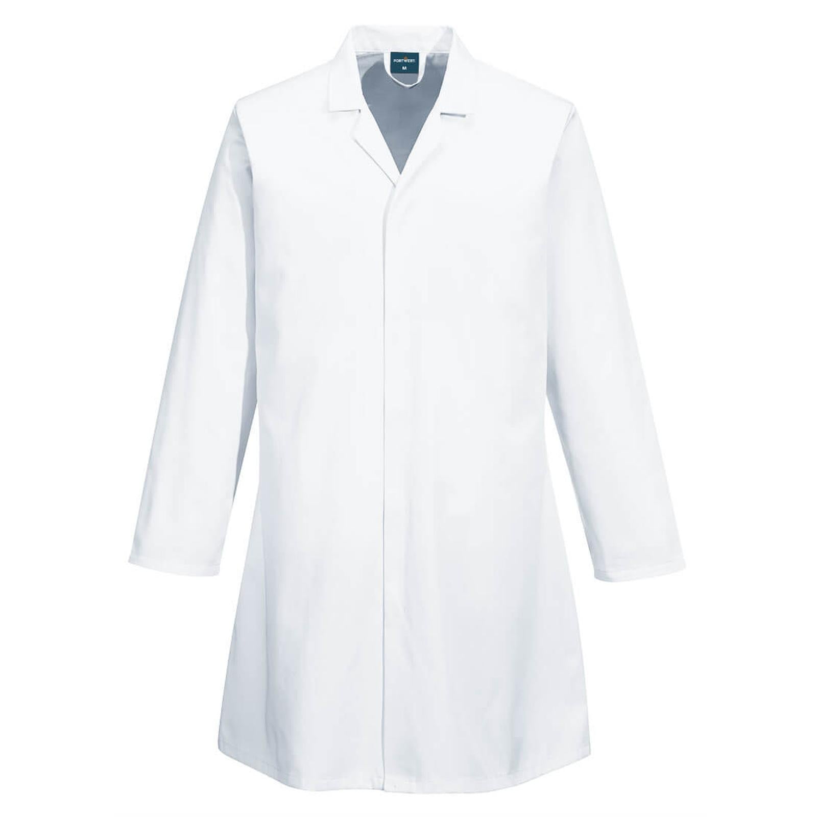 Portwest Voedingsmiddelen industrie Labjas 2210 zakloos voedingsindustrie wit(WH)