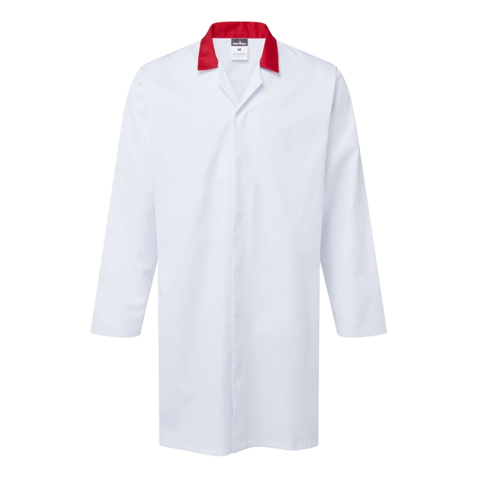 Portwest Voedingsmiddelen industrie Labjas 2210 zakloos voedingsindustrie wit-koningsblauw(WR)