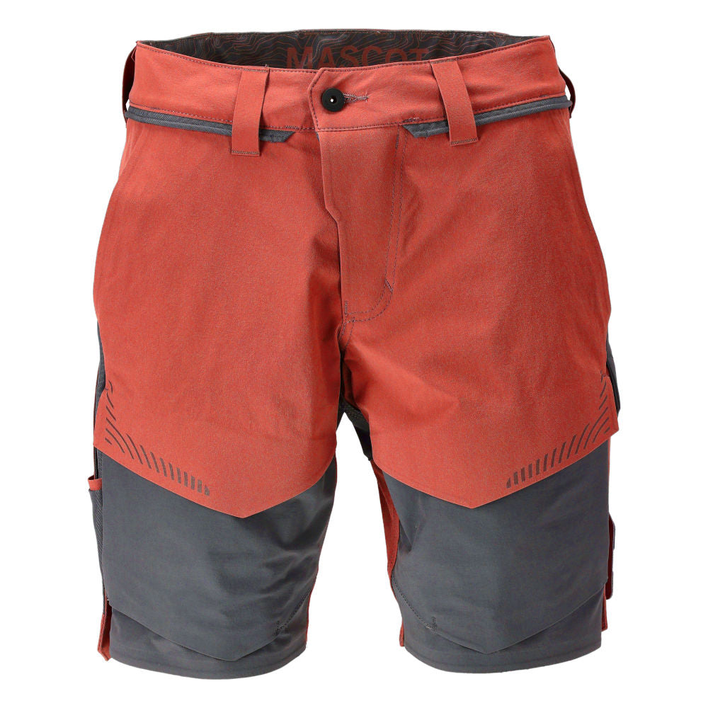 Mascot Customized Shorts 22149-605 stretch herfstrood-steengrijs(2489)