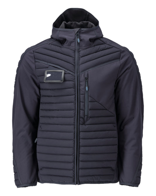 Mascot Customized Jas 22215-607 capuchon waterafstotend ademend donker marineblauw(010)