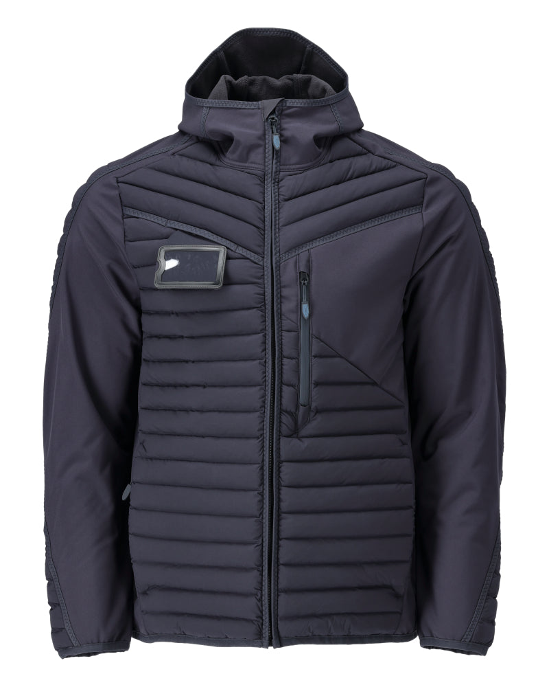 Mascot Customized Jas 22215-607 capuchon waterafstotend ademend donker marineblauw(010)