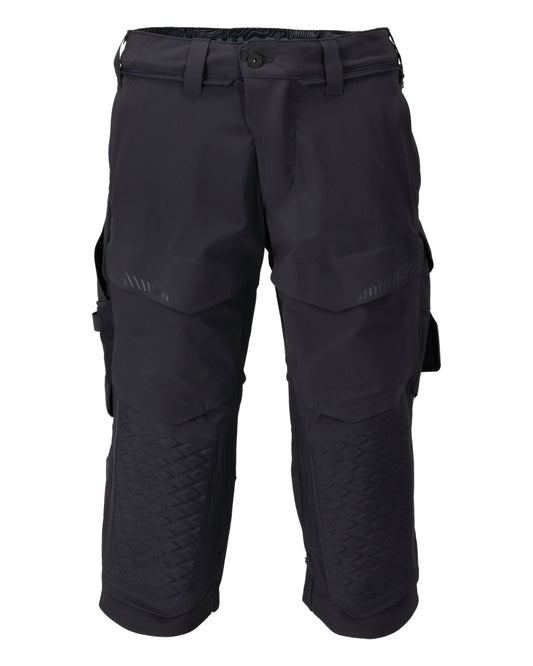 Mascot Customized Driekwart broek 22249-605 kniezakken stretch donker marineblauw(010)