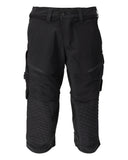 Mascot Customized Driekwart broek 22249-605 kniezakken stretch zwart(09)