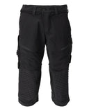Mascot Customized Driekwart broek 22249-605 kniezakken stretch zwart(09)