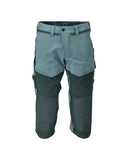 Mascot Customized Driekwart broek 22249-605 kniezakken stretch lichtbosgroen-bosgroen(3534)