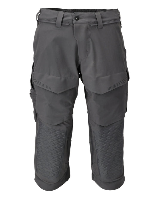 Mascot Customized Driekwart broek 22249-605 kniezakken stretch steengrijs(89)