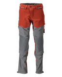 Mascot Customized Broek 22279-605 kniezakken herfstrood-steengrijs(2489)