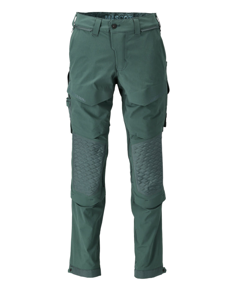 Mascot Customized Broek 22279-605 kniezakken bosgroen(34)