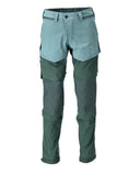 Mascot Customized Broek 22279-605 kniezakken lichtbosgroen-bosgroen(3534)