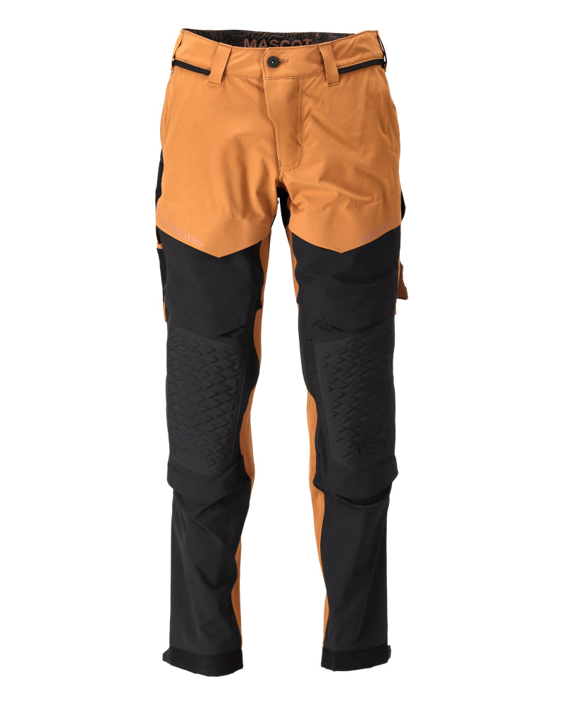 Mascot Customized Broek 22279-605 kniezakken notenbruin-zwart(5409)