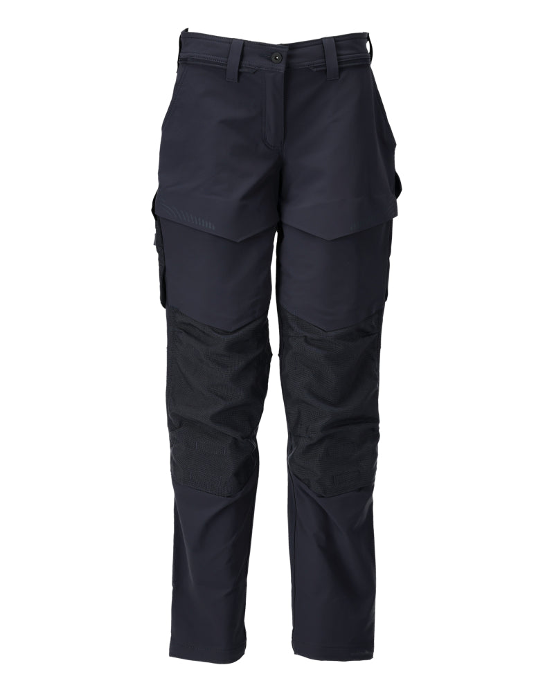 Mascot Customized Broek 22378-311 kniezakken Ultimate Stretch waterafstotend lichtgewicht Vrouwelijke pasvorm Diamond donker marineblauw(010)