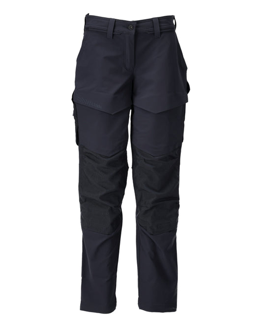 Mascot Customized Broek 22378-311 kniezakken Ultimate Stretch waterafstotend lichtgewicht Vrouwelijke pasvorm Diamond donker marineblauw(010)