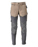 Mascot Customized Broek 22379-311 kniezakken donkerzand-steengrijs(5689)