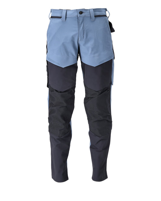 Mascot Customized Broek 22379-311 kniezakken ijsblauw-donkermarineblauw(85010)