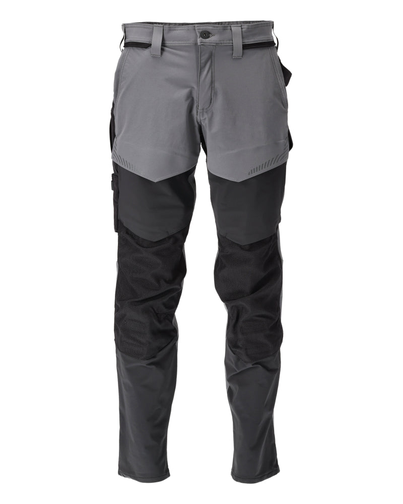 Mascot Customized Broek 22379-311 kniezakken steengrijs-zwart(8909)