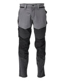 Mascot Customized Broek 22379-311 kniezakken steengrijs-zwart(8909)