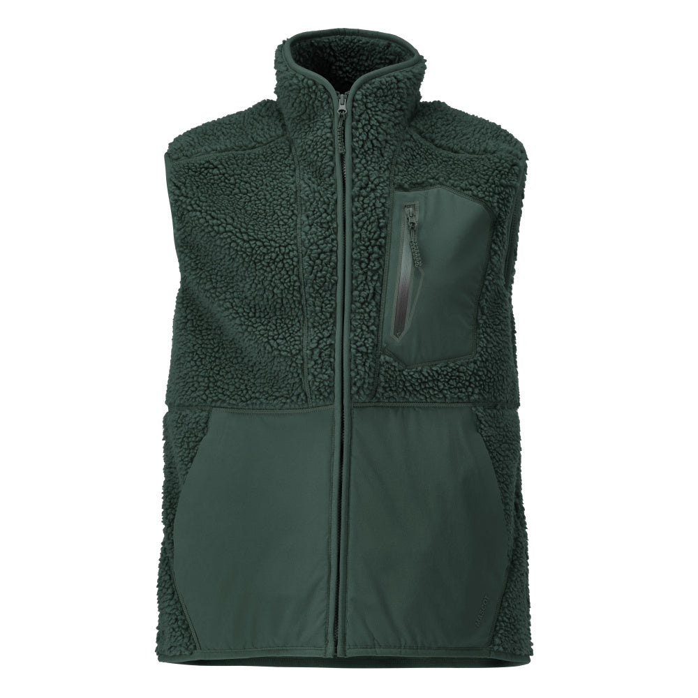 Mascot Customized Bodywarmer met rits 22465-682 rits modern fit bosgroen(34)