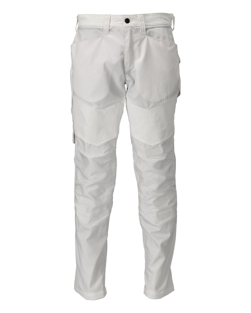 Mascot Customized Broek 22479-230 kniezakken wit(06)
