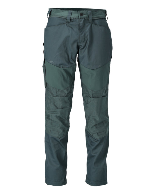 Mascot Customized Broek 22479-230 kniezakken Cordura lichtgewicht Stretch Zones bosgroen(34)