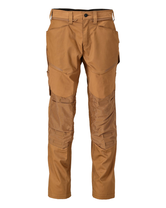 Mascot Customized Broek 22479-230 kniezakken Cordura lichtgewicht Stretch Zones notenbruin(54)