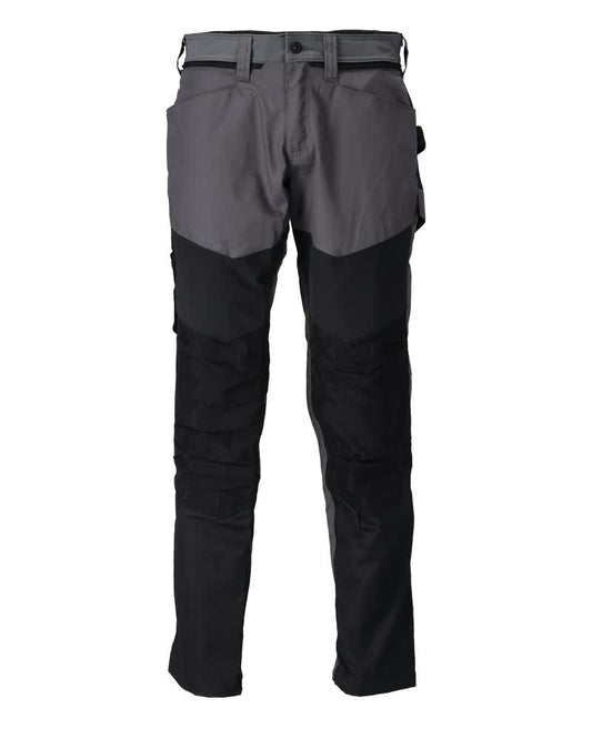 Mascot Customized Broek 22479-230 kniezakken Cordura lichtgewicht Stretch Zones steengrijs-zwart(8909)