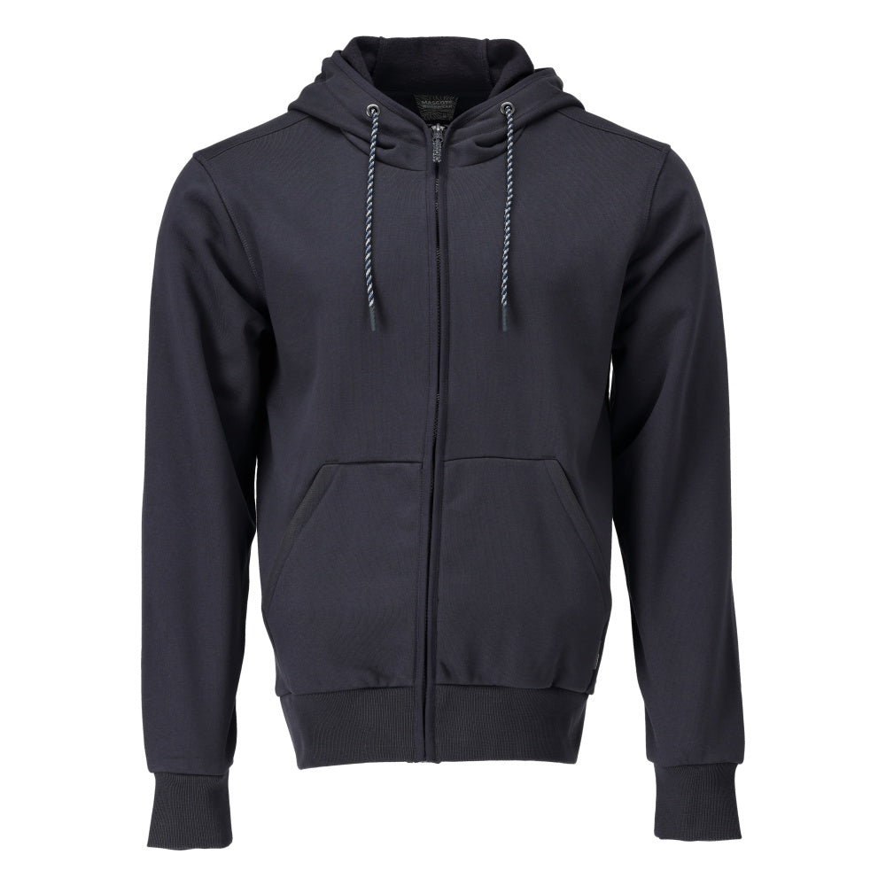 Mascot Customized Capuchontrui 22486-378 rits Premium Modern fit donker marineblauw(010)