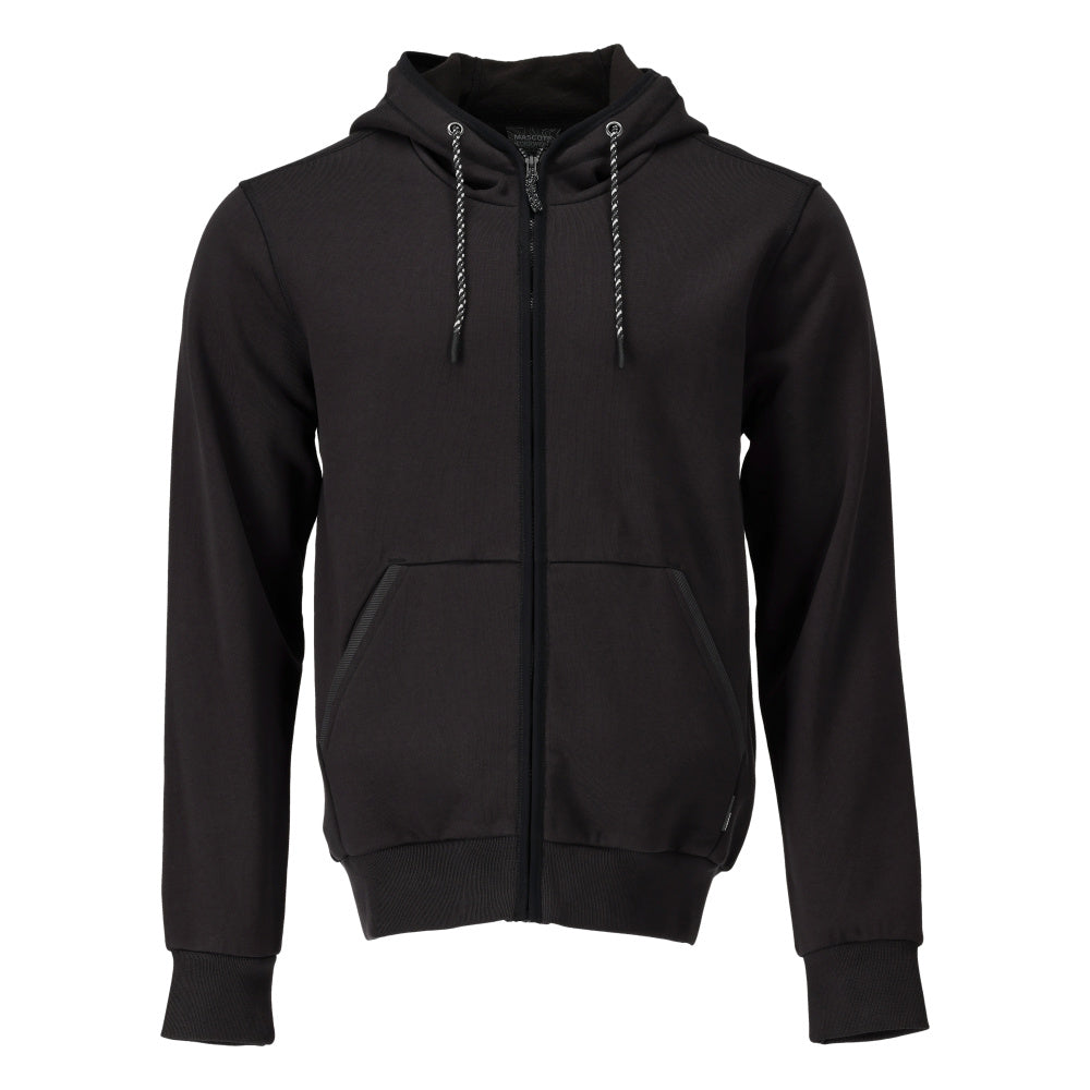 Mascot Customized Capuchontrui 22486-378 rits Premium Modern fit zwart(09)