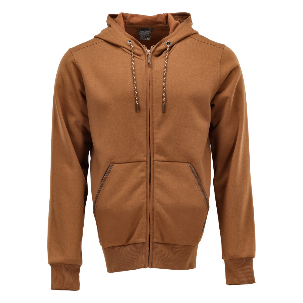 Mascot Customized Capuchontrui 22486-378 rits Premium Modern fit notenbruin(54)
