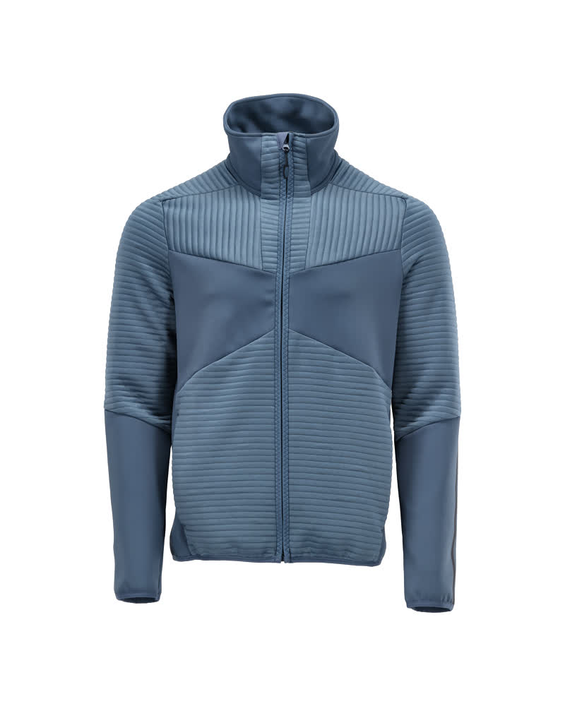 Mascot Customized Fleecetrui 22503-681 rits steenblauw(85)