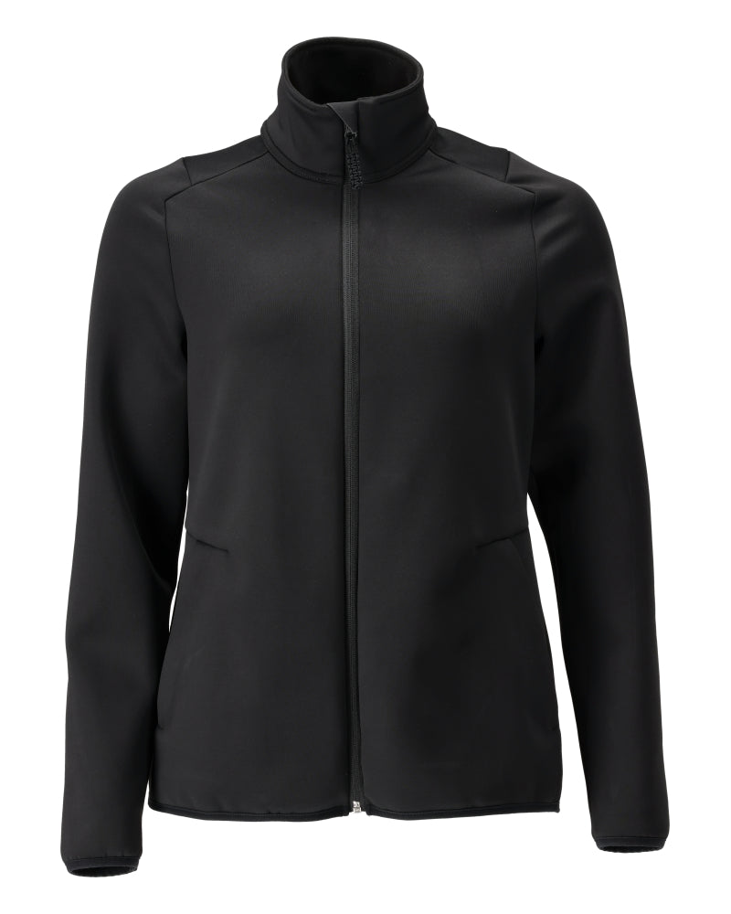 Mascot Customized Fleecetrui 22553-608 rits vrouwelijke pasvorm zwart(09)