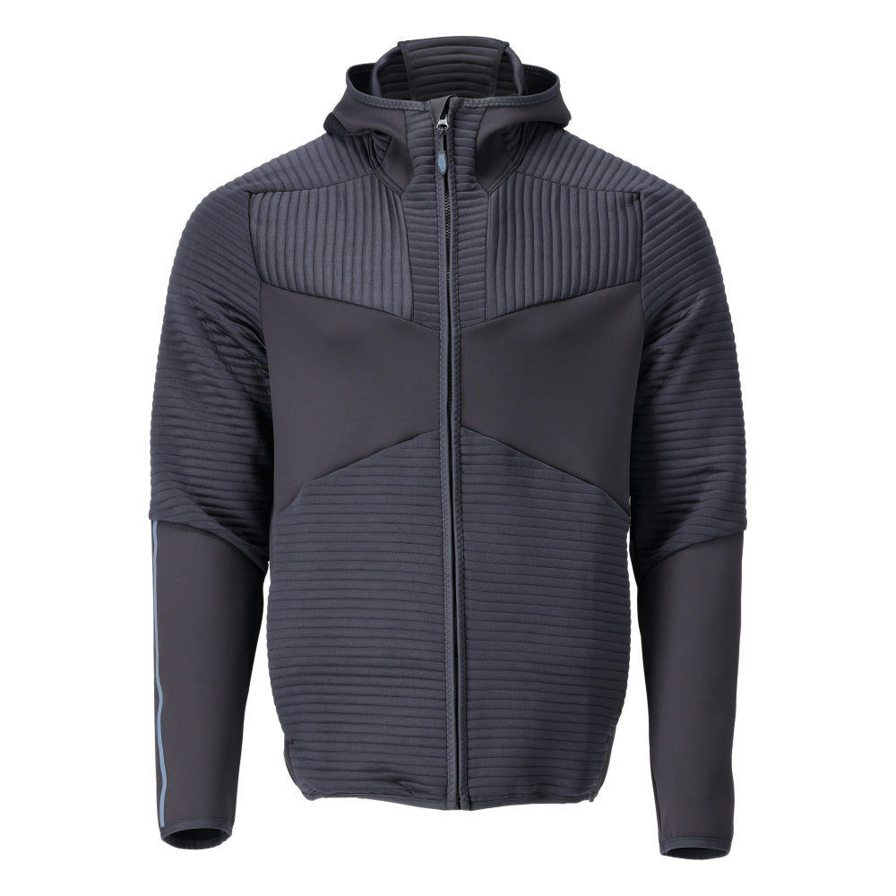 Mascot Customized Fleece capuchontrui met rits 22603-681 donker marineblauw(010)