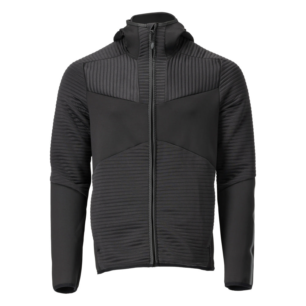 Mascot Customized Fleece capuchontrui met rits 22603-681 zwart(09)