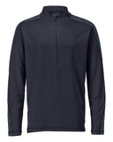 Mascot Customized T-shirt 22681-618 lange mouwen korte rits Premium vochtregulerend Modern fit donker marineblauw(010)