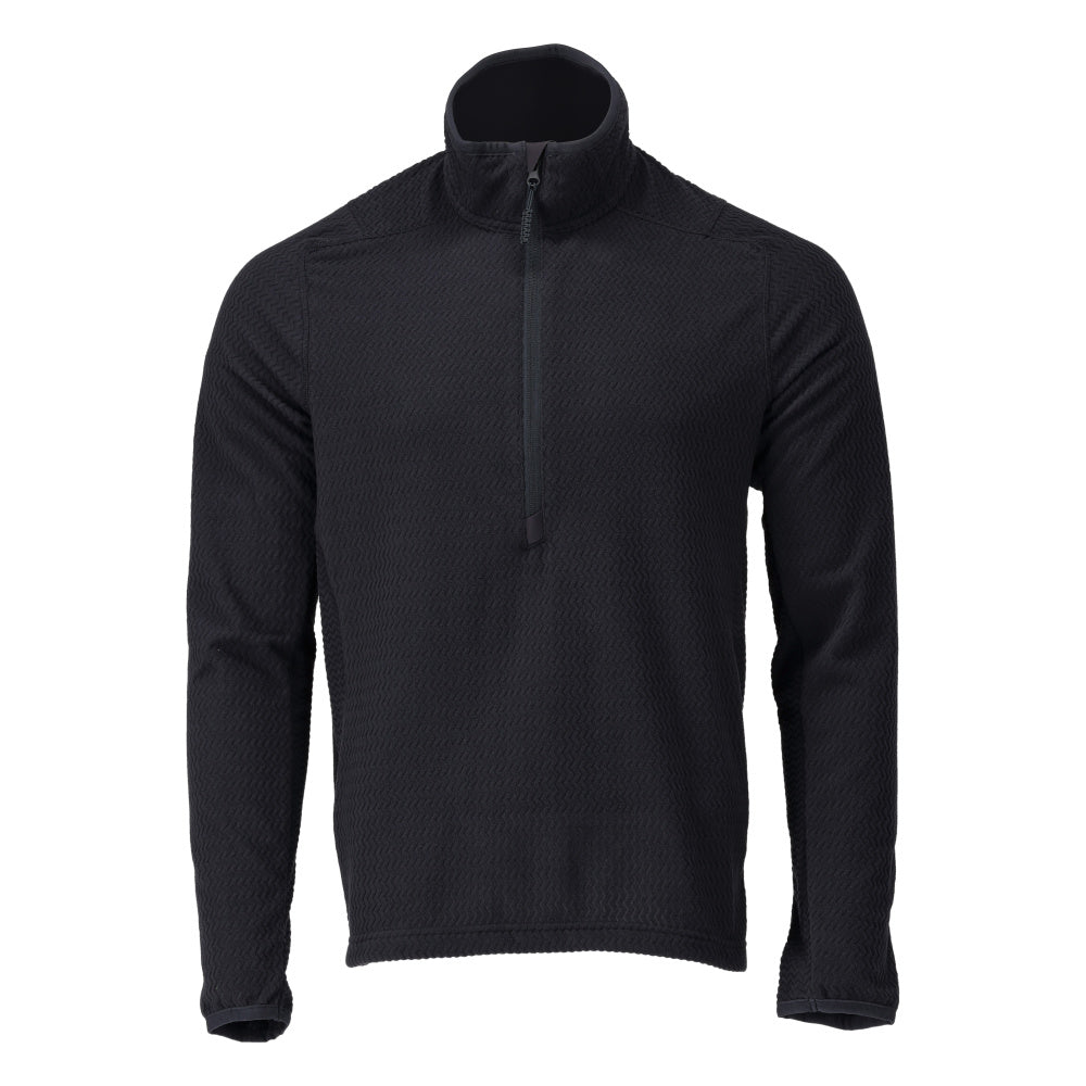 Mascot Customized Fleecetrui 22703-639 Microfleece rits Premium Modern fit donker marineblauw(010)